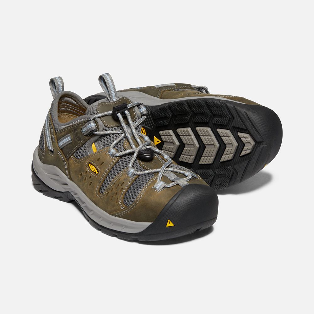 Keen Iş Ayakkabısı Kadın Siyah Kahverengi - Atlanta Cool Ii Esd (Steel Toe) - Türkiye TYPE67029